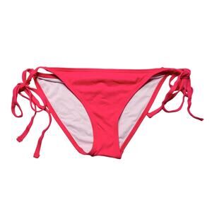 Frederick's of Hollywood Cheeky Bikini Tie Side Bottom Geranium Size Large